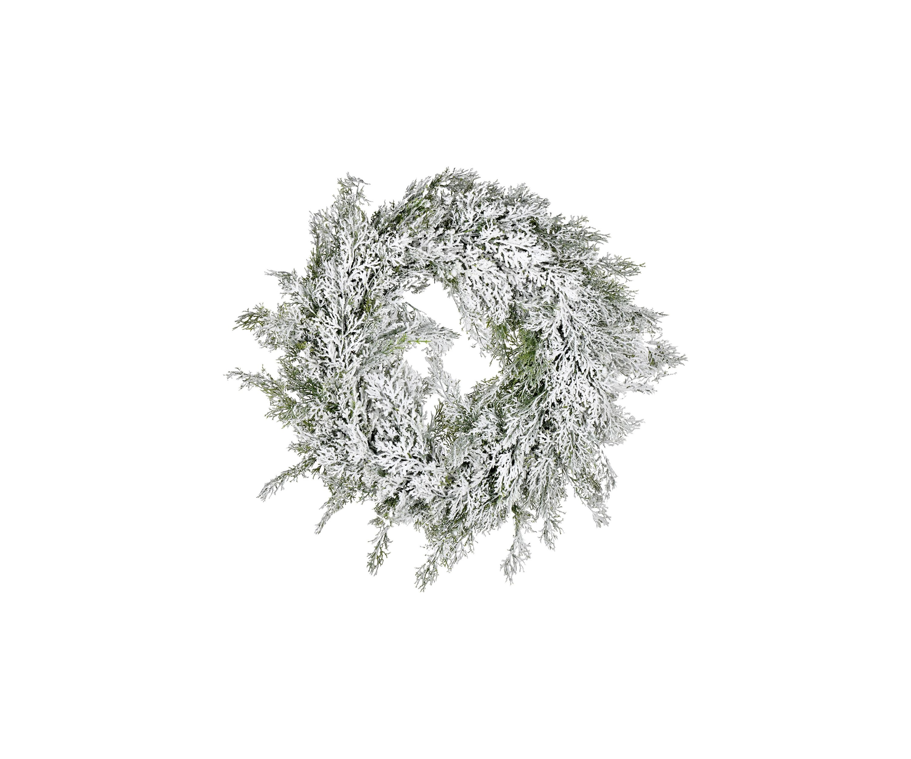 Snowy Cedar Wreath