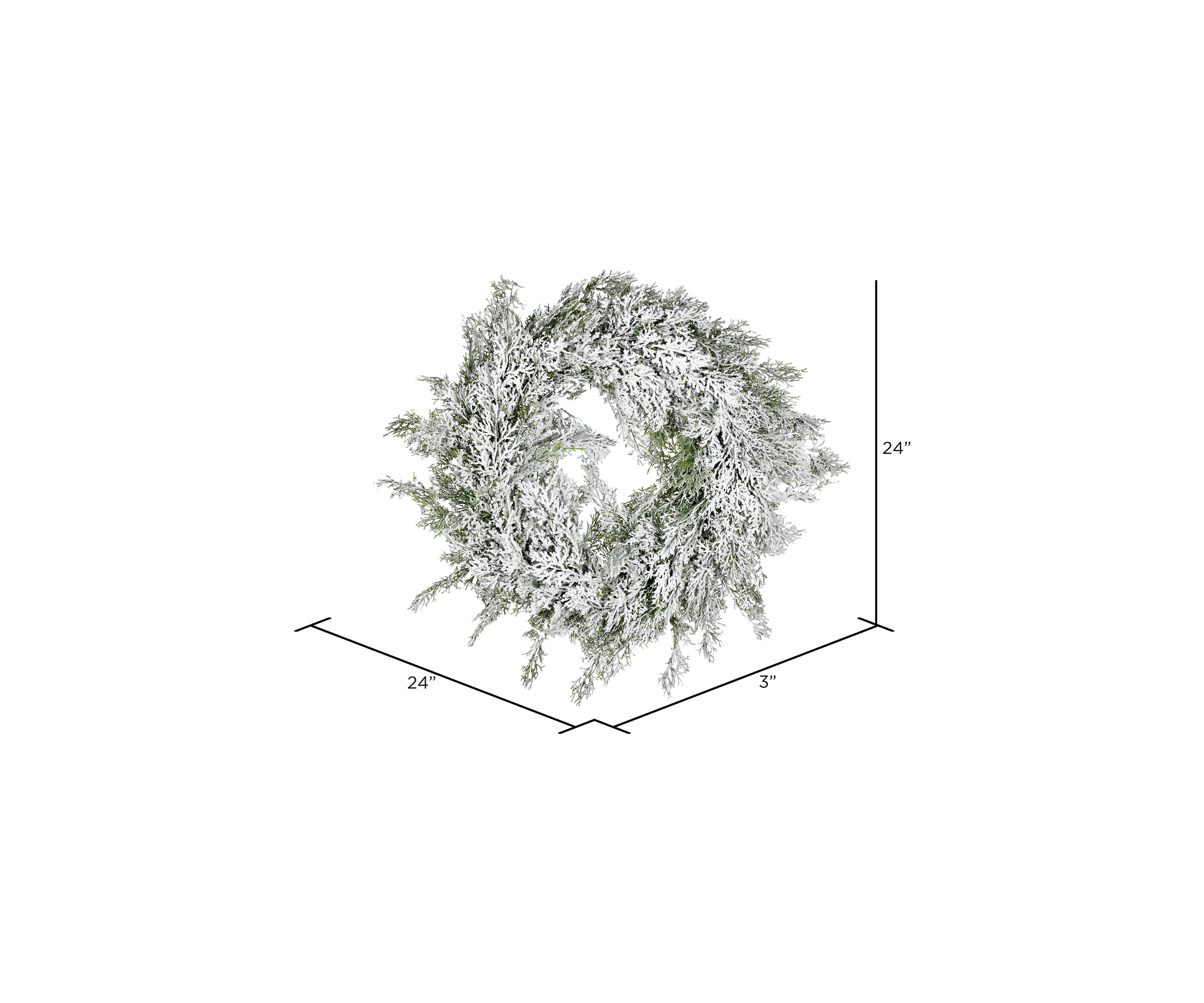 Snowy Cedar Wreath