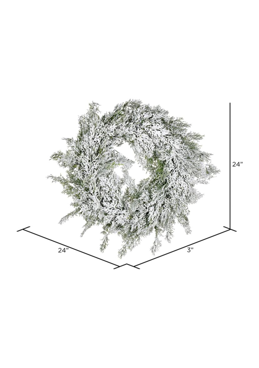 Snowy Cedar Wreath