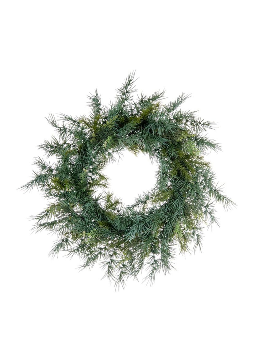 Artificial Mixed Fern Cedar Wreath