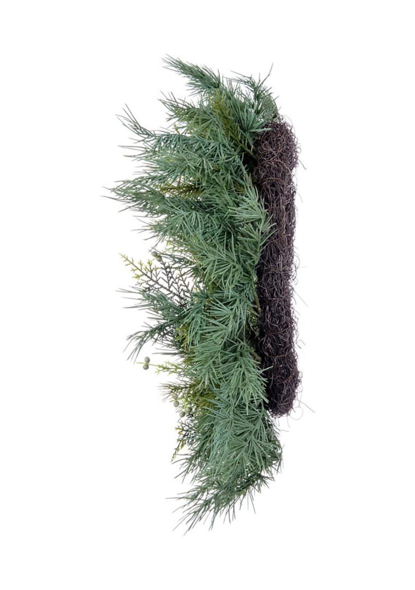 Artificial Mixed Fern Cedar Wreath