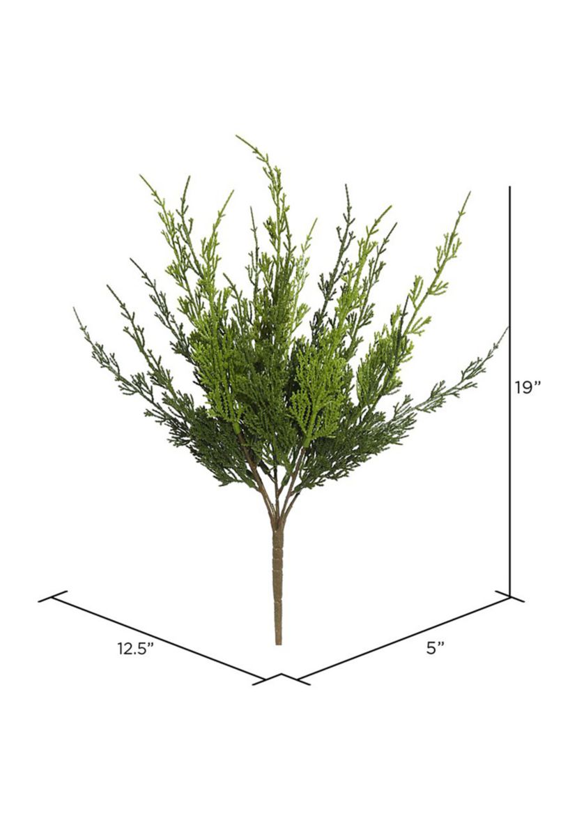 Artificial Monterey Cypress Bush, Pack of 2