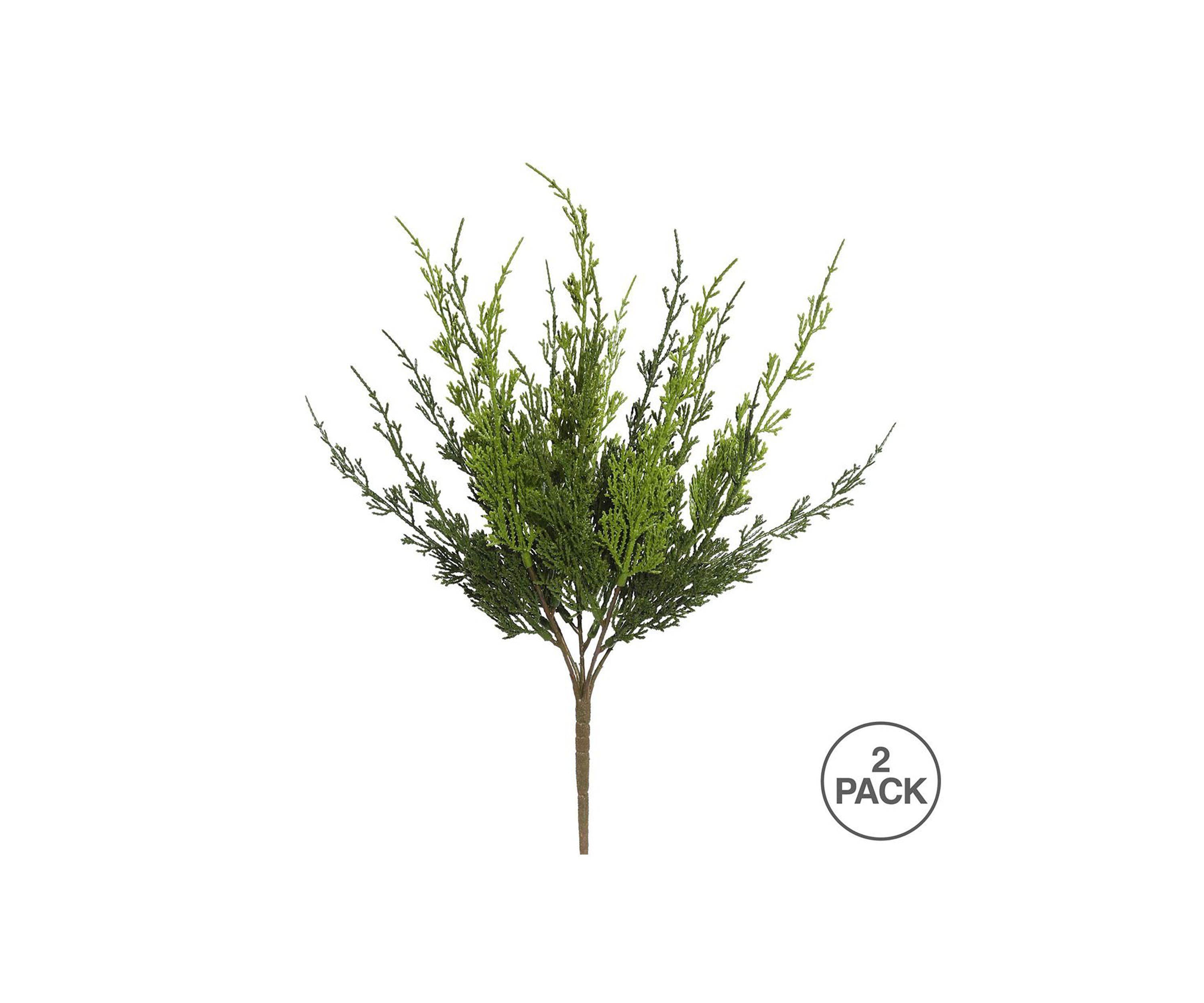 Artificial Monterey Cypress Bush, Pack of 2