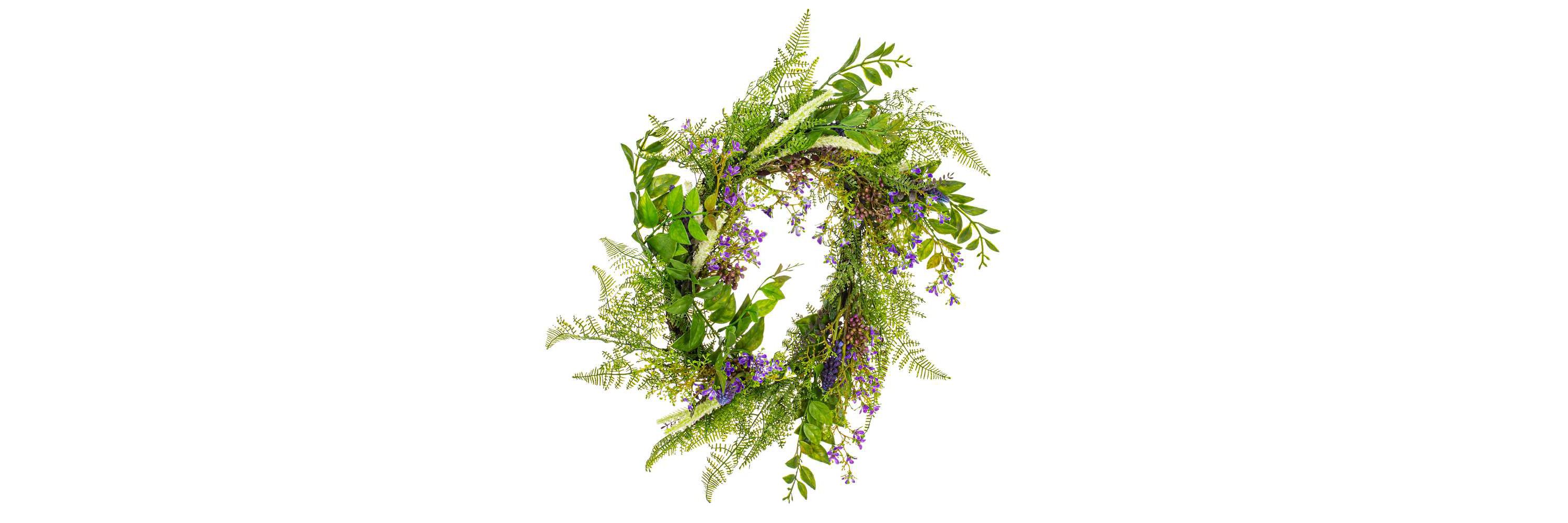 Vickerman 24" Artificial Green Maytime Wreath.