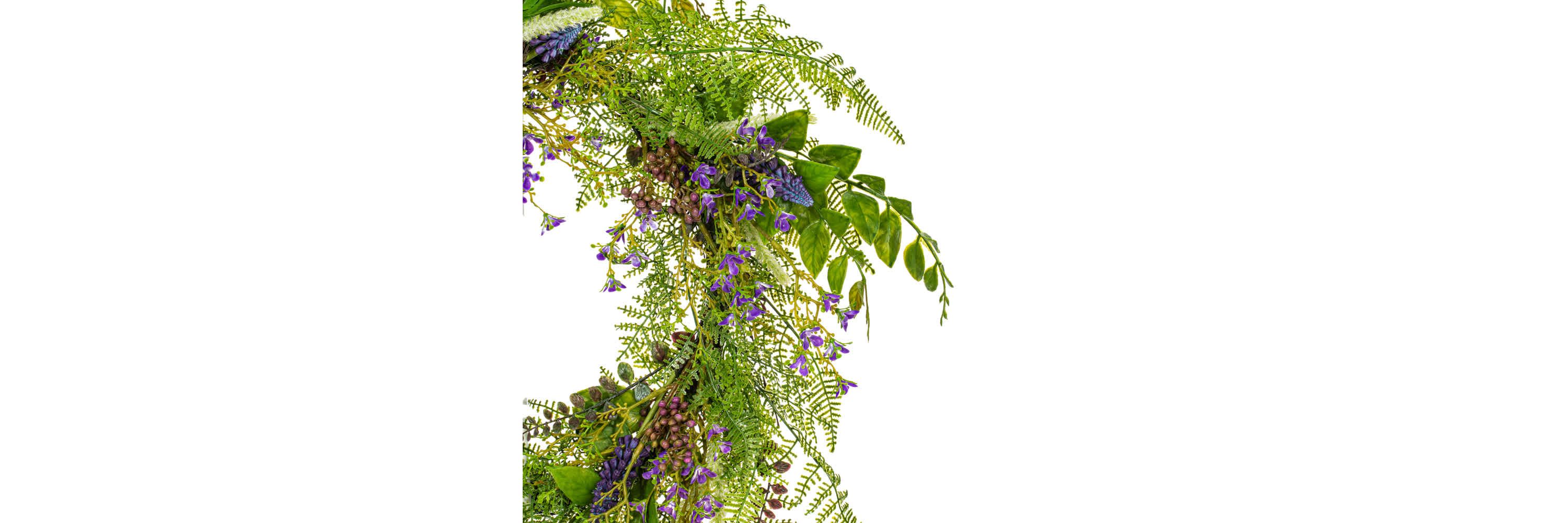 Vickerman 24" Artificial Green Maytime Wreath.