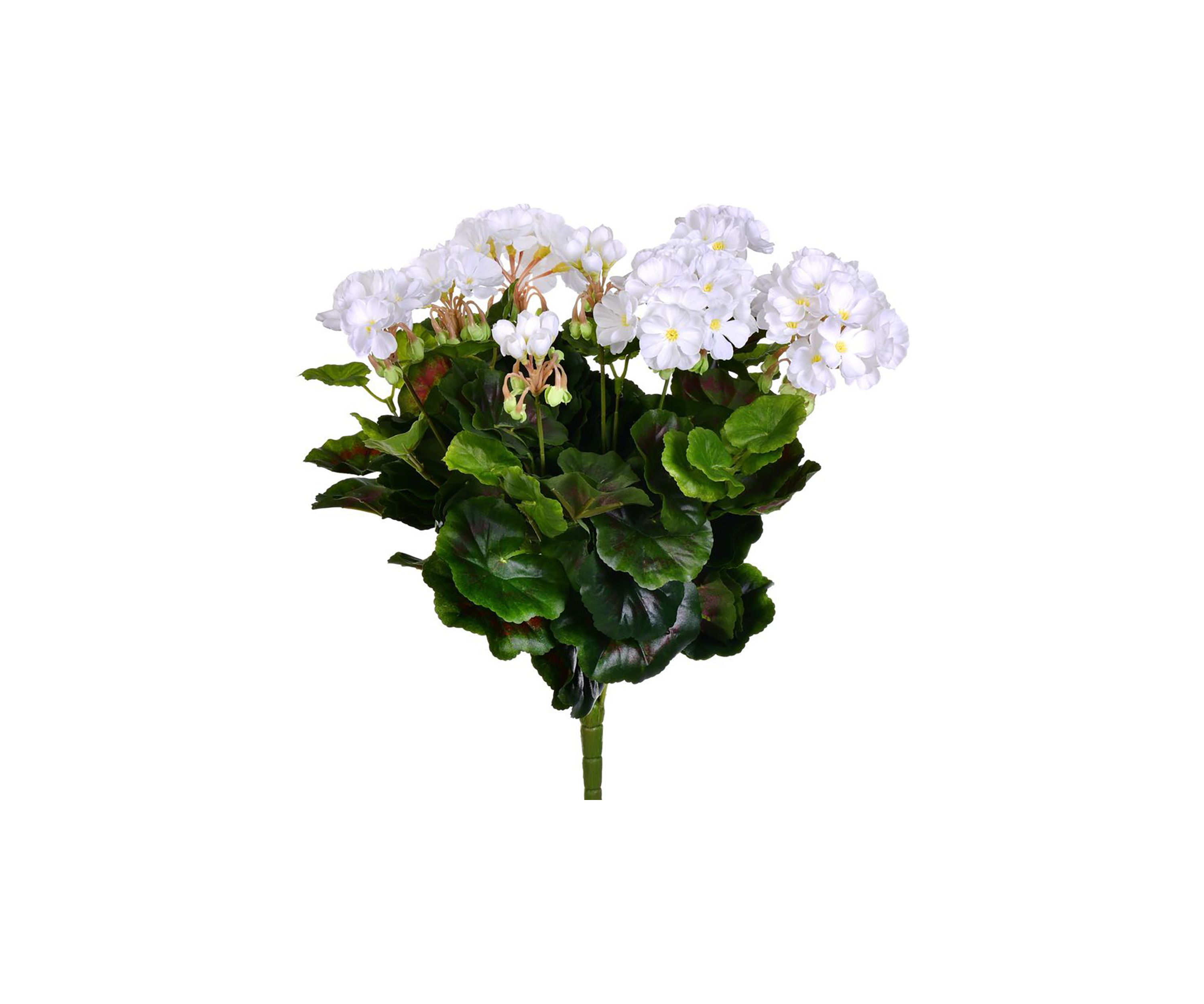 Artificial Polyester Geranium Bush X 12