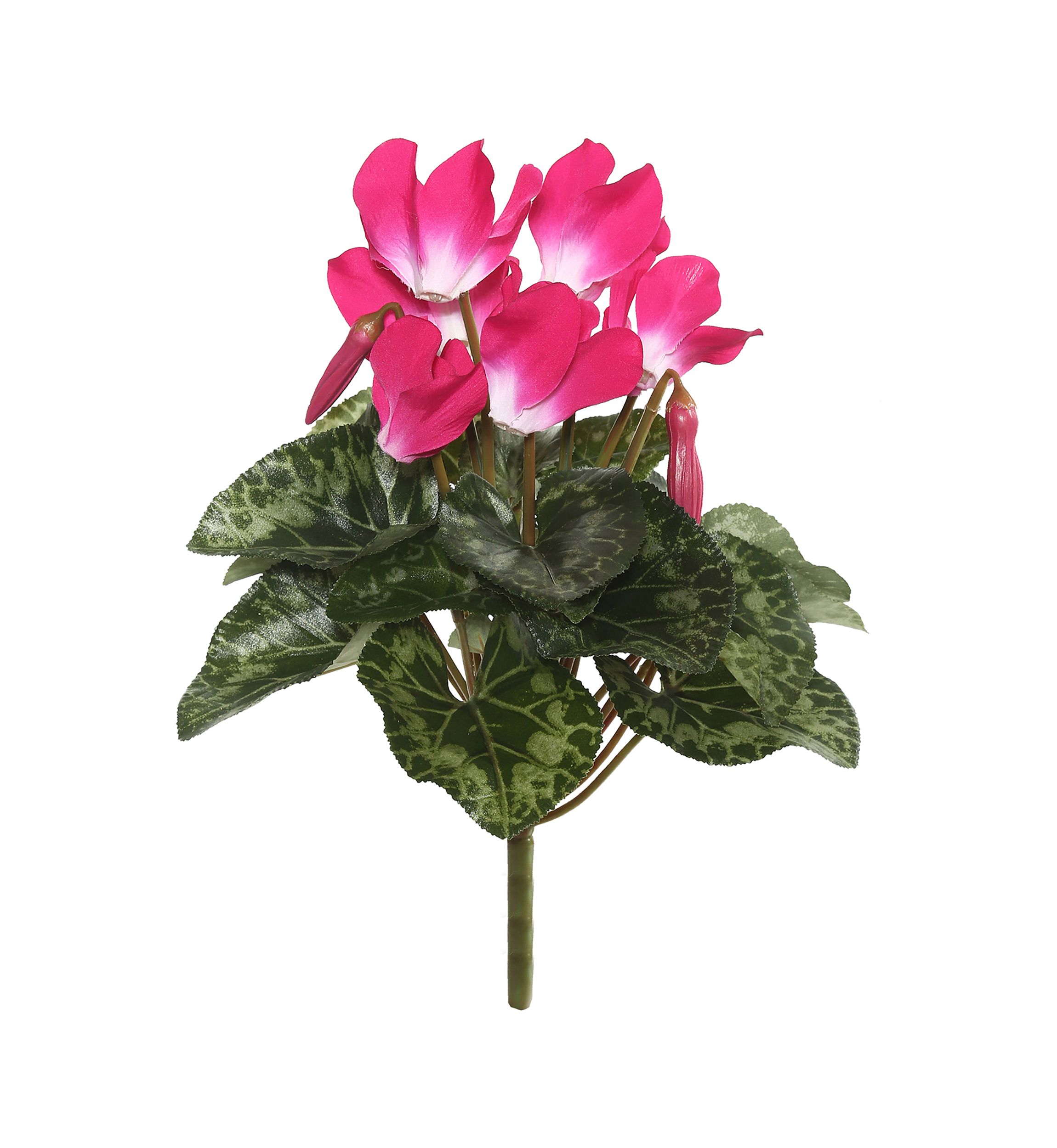 Polyester Beauty Cyclamen Bush
