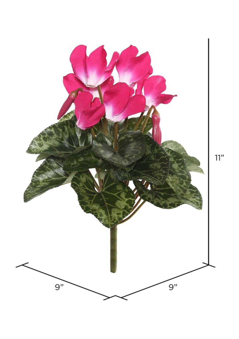 Polyester Beauty Cyclamen Bush