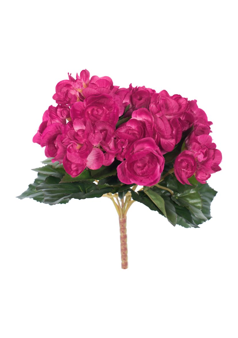 Hot Pink Polyester Begonia Bush