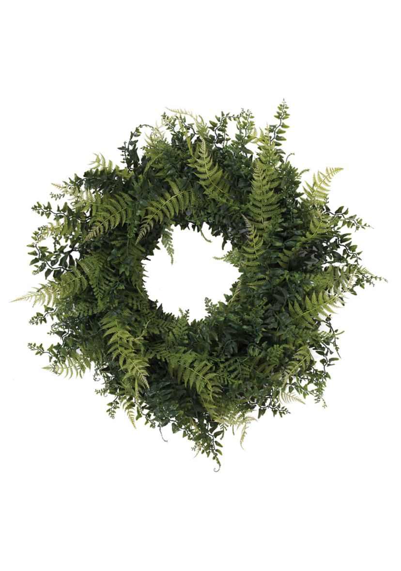 Buckler Fern and Grass Wreath