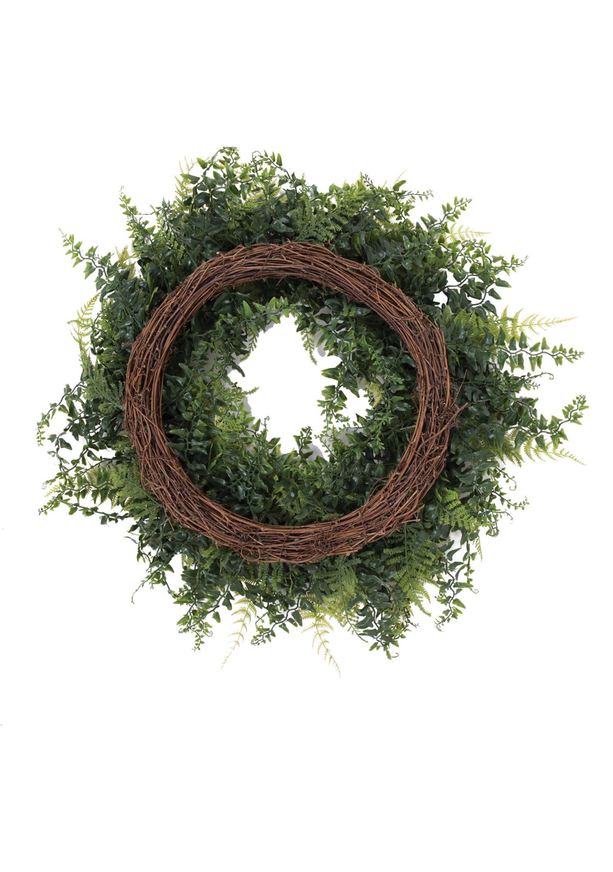 Buckler Fern and Grass Wreath