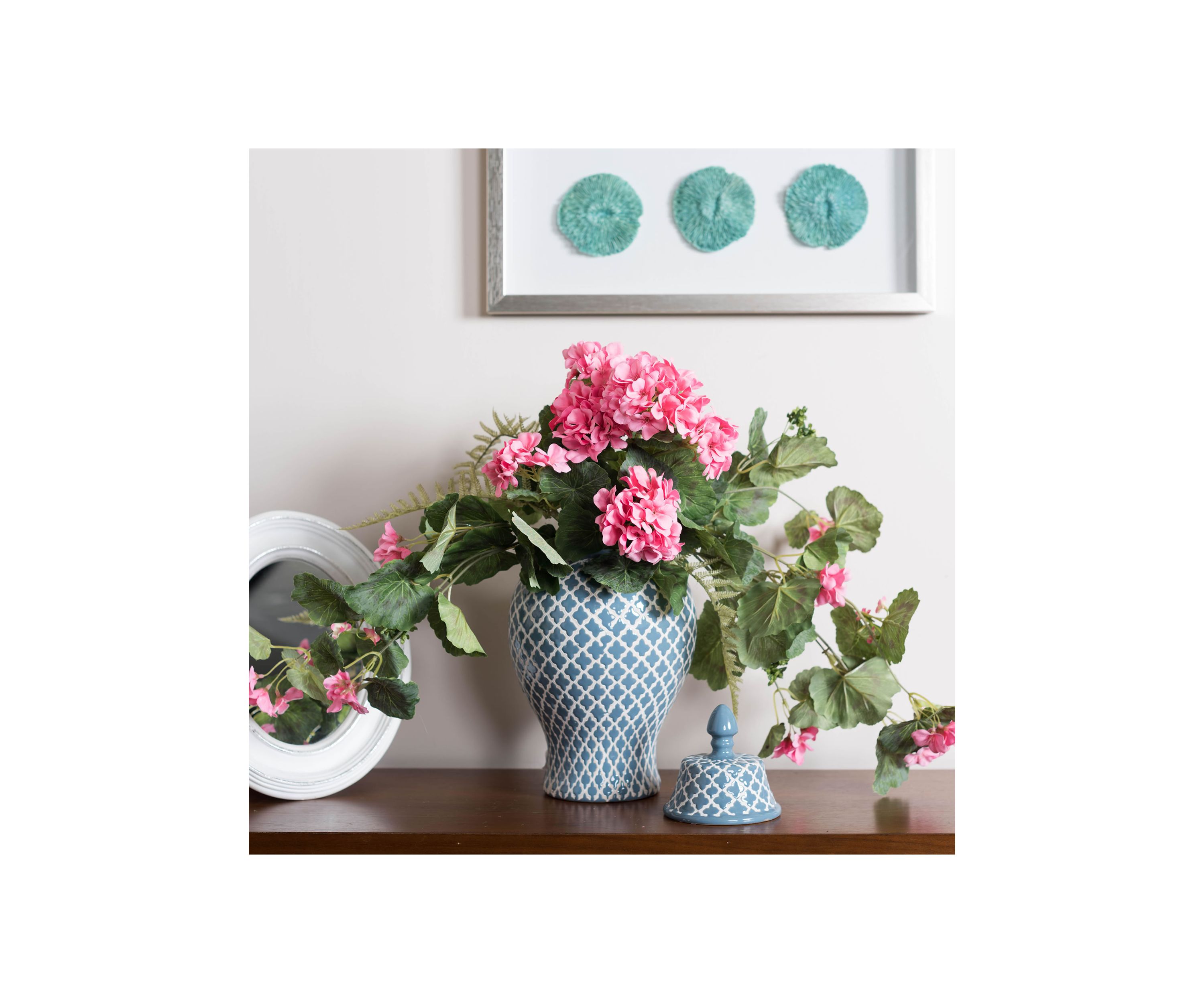 Coral Geranium Hanging