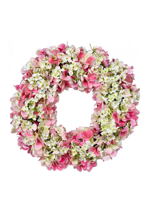 Pink Hydrangea Wreath