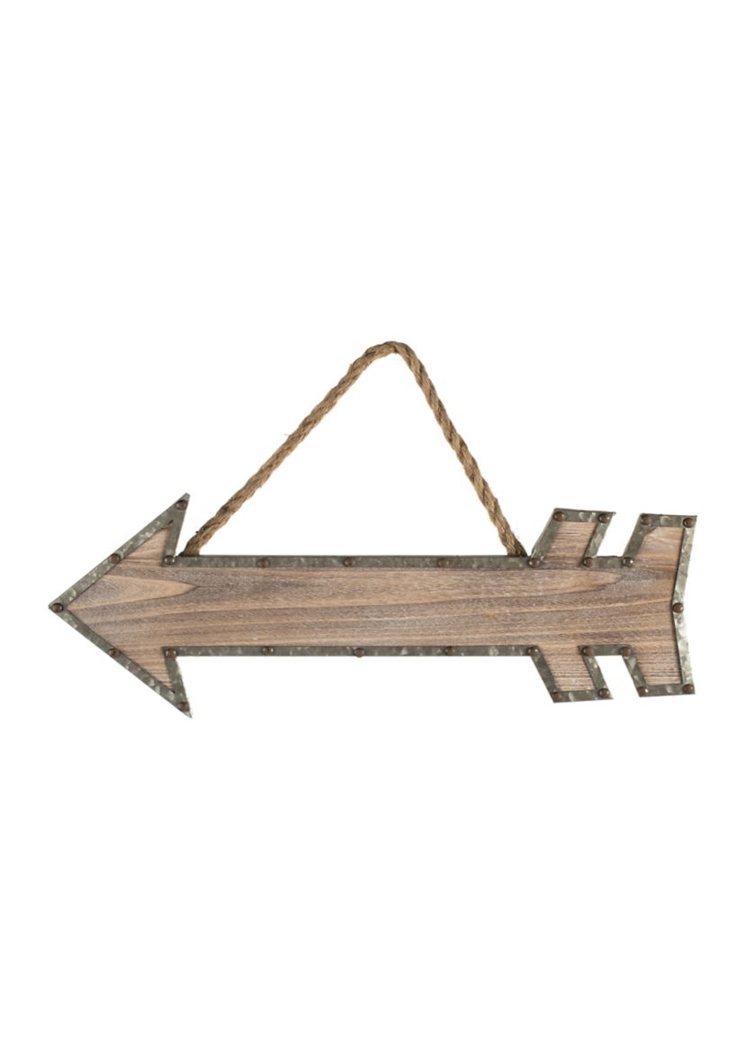 Rustic Arrow with Rope Hanger