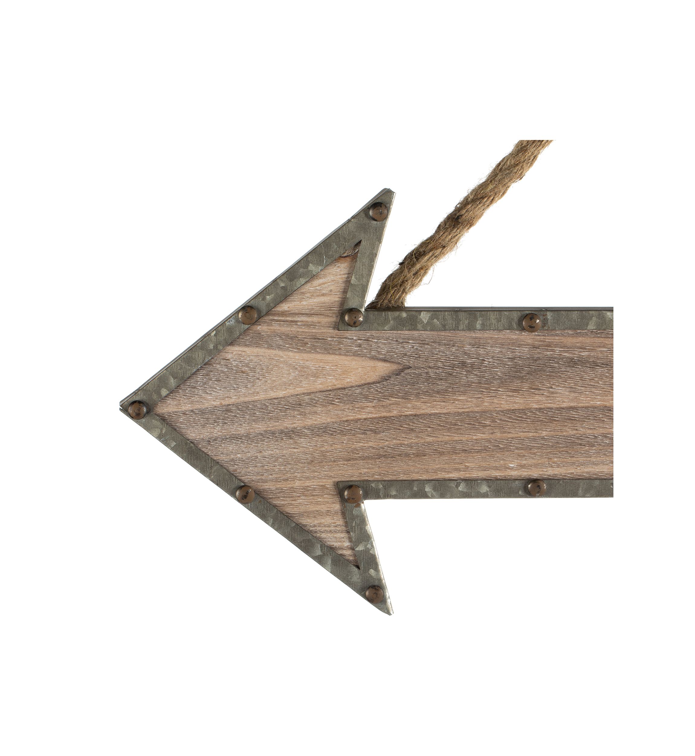Rustic Arrow with Rope Hanger