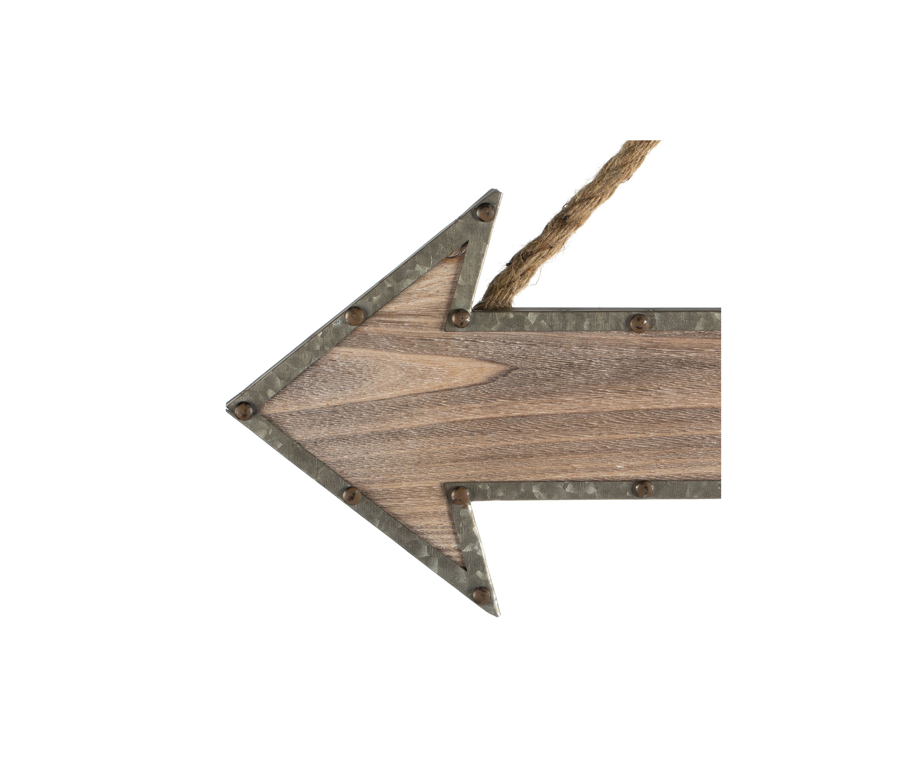 Rustic Arrow with Rope Hanger