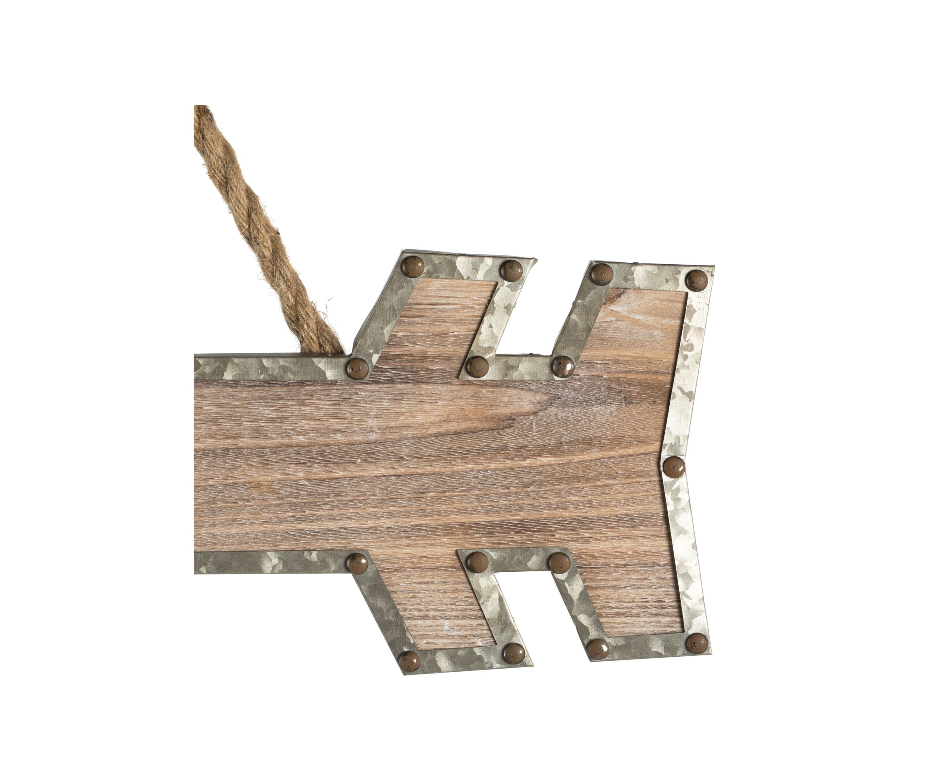 Rustic Arrow with Rope Hanger
