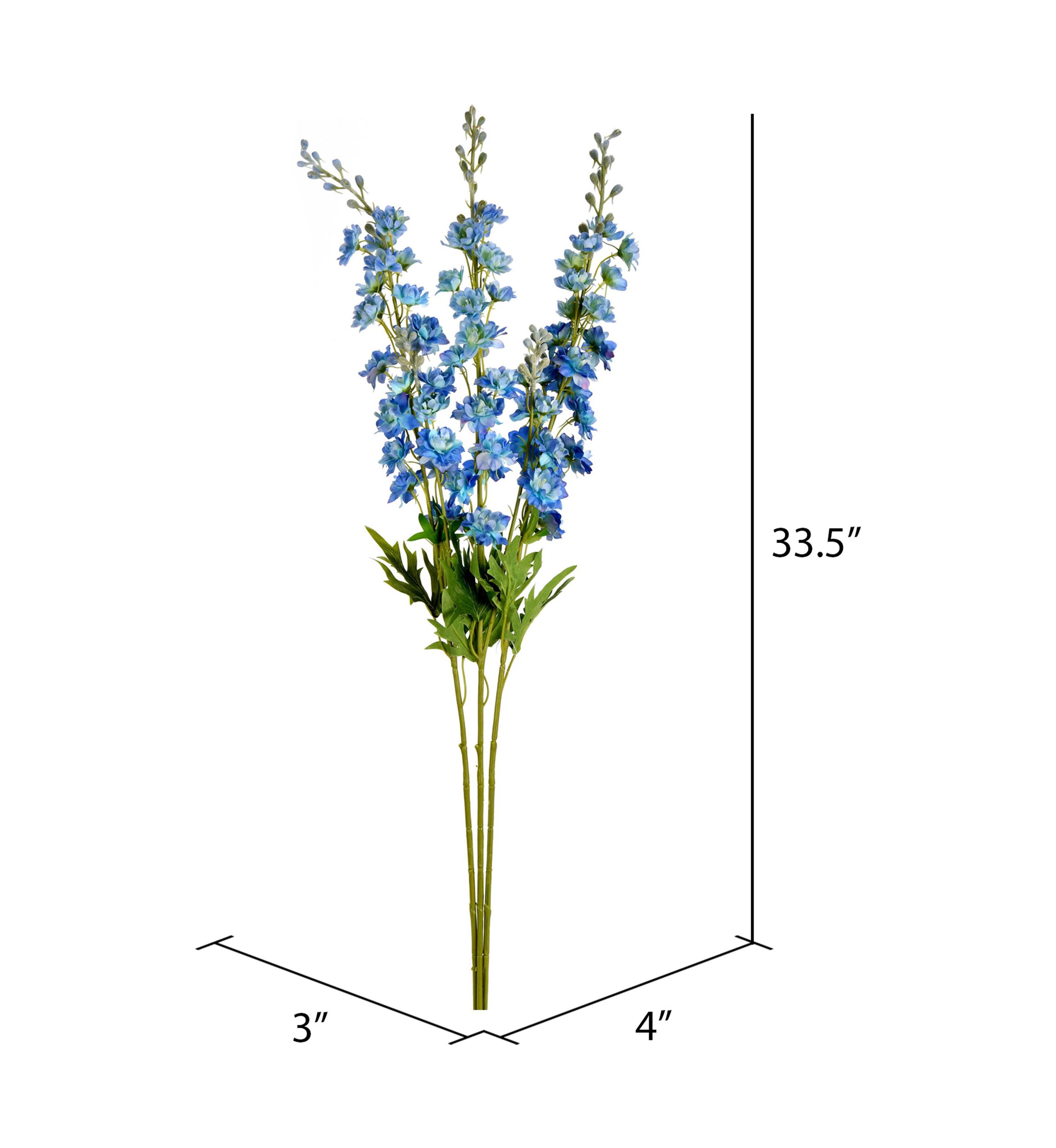 Blue Wild Lupine Spray - Set of 3