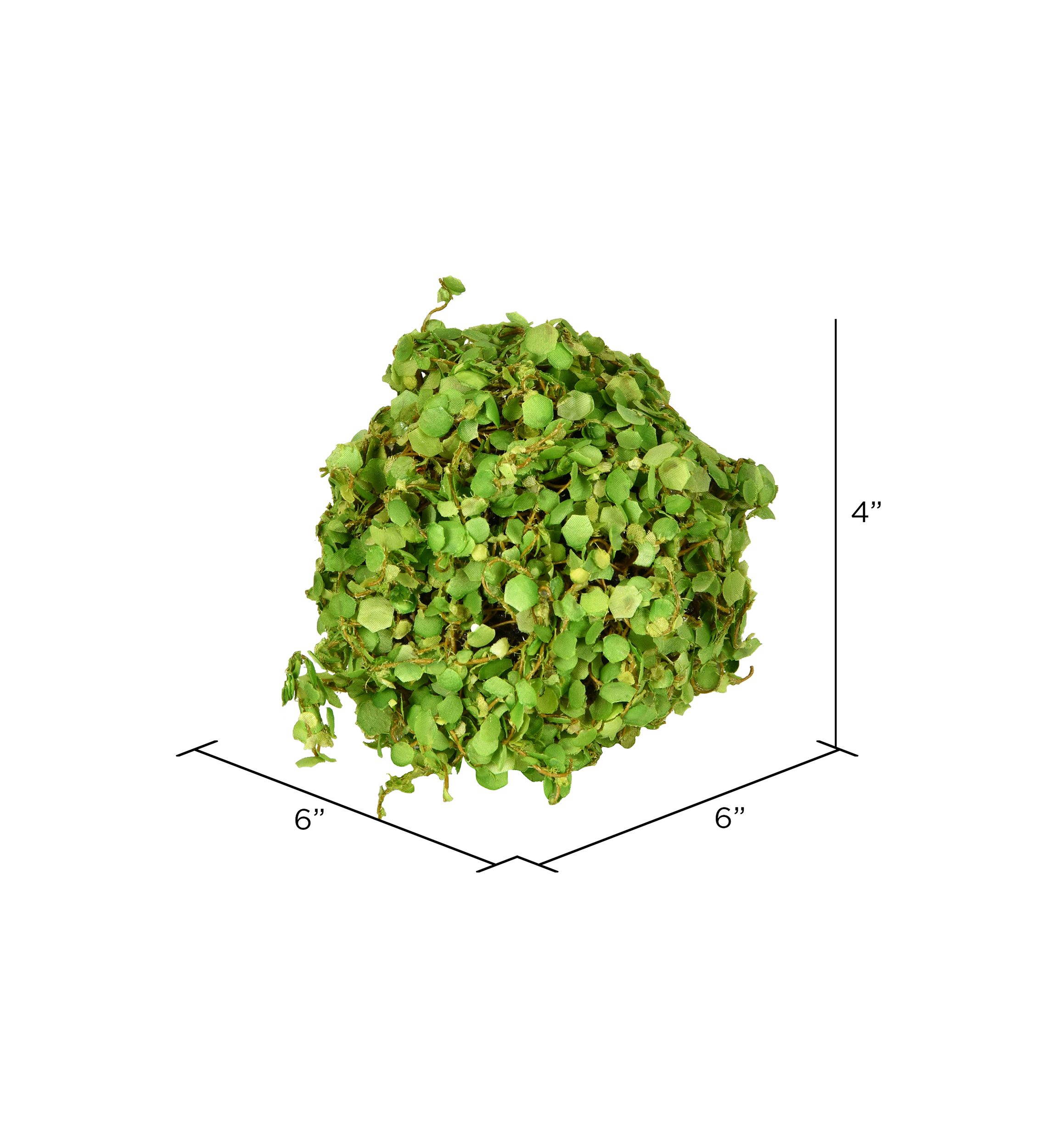 Green Mini Leaves Ball - Set of 4