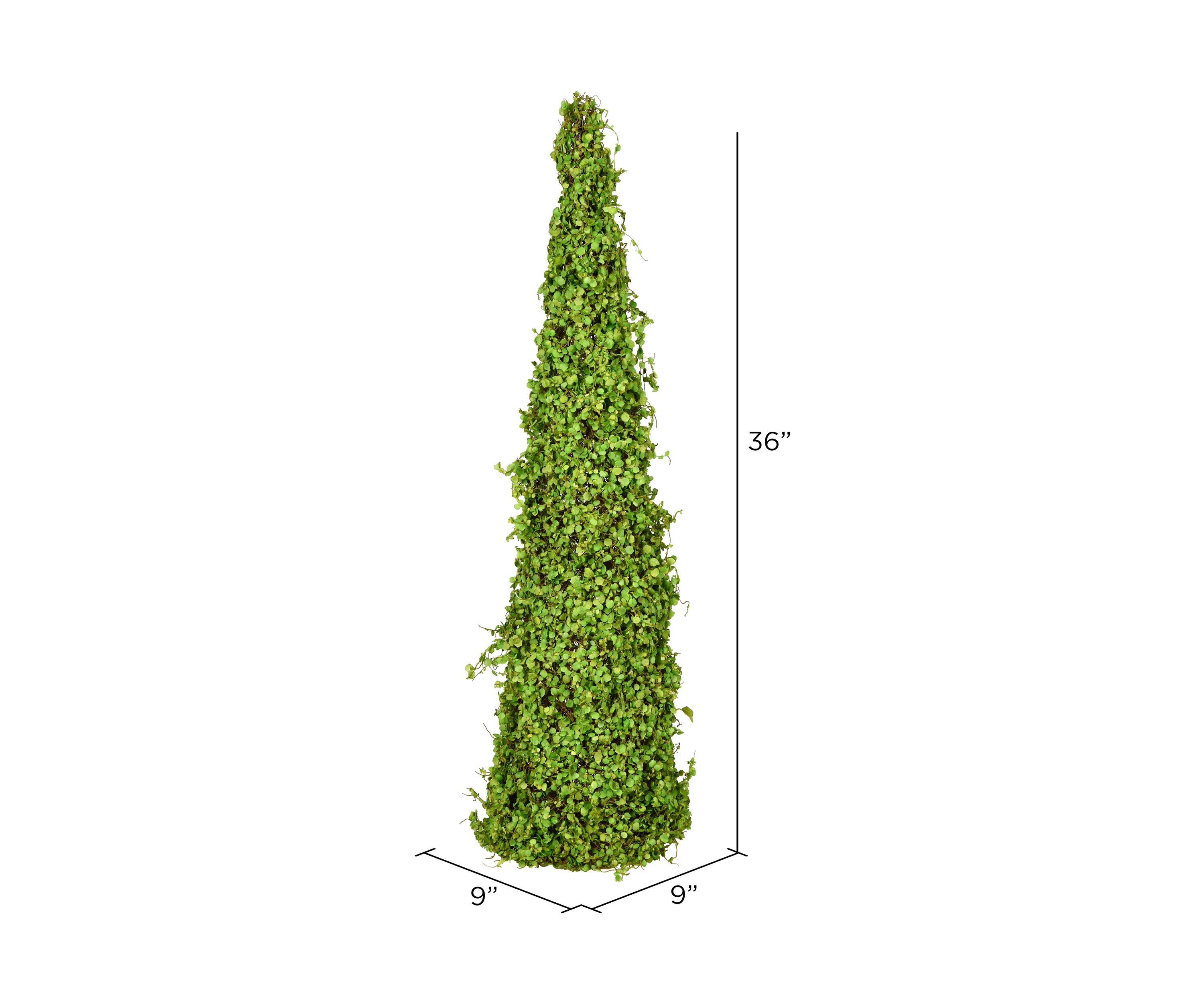 Green Mini Leaves Cone