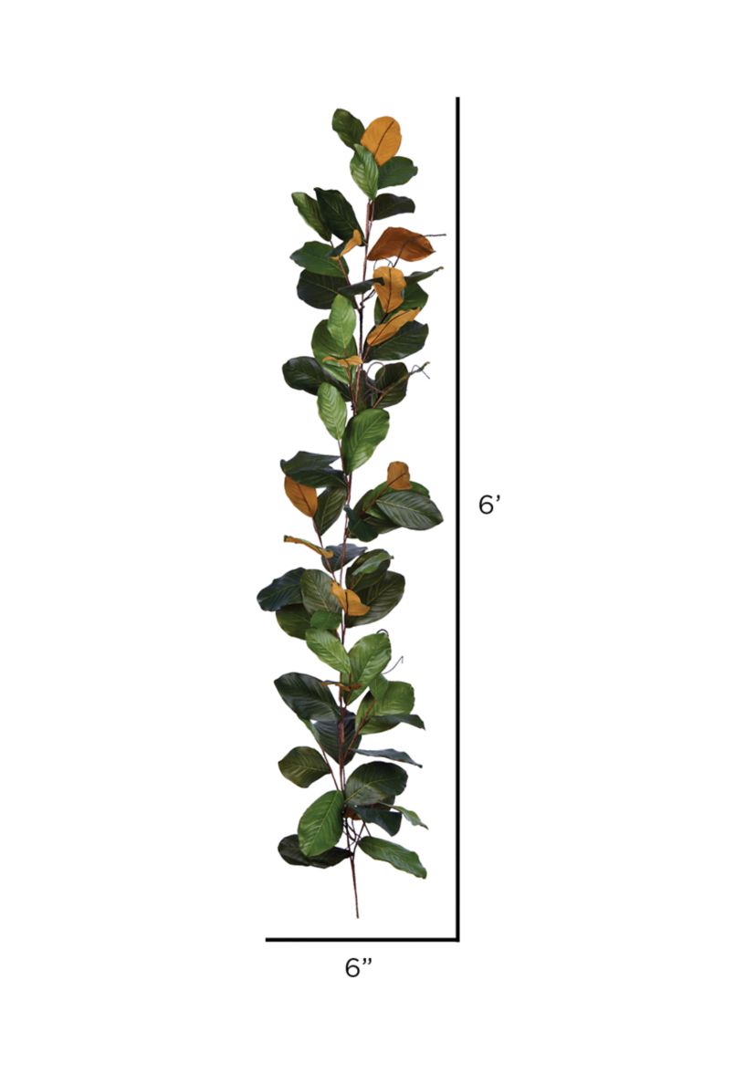 Green Magnolia Garland