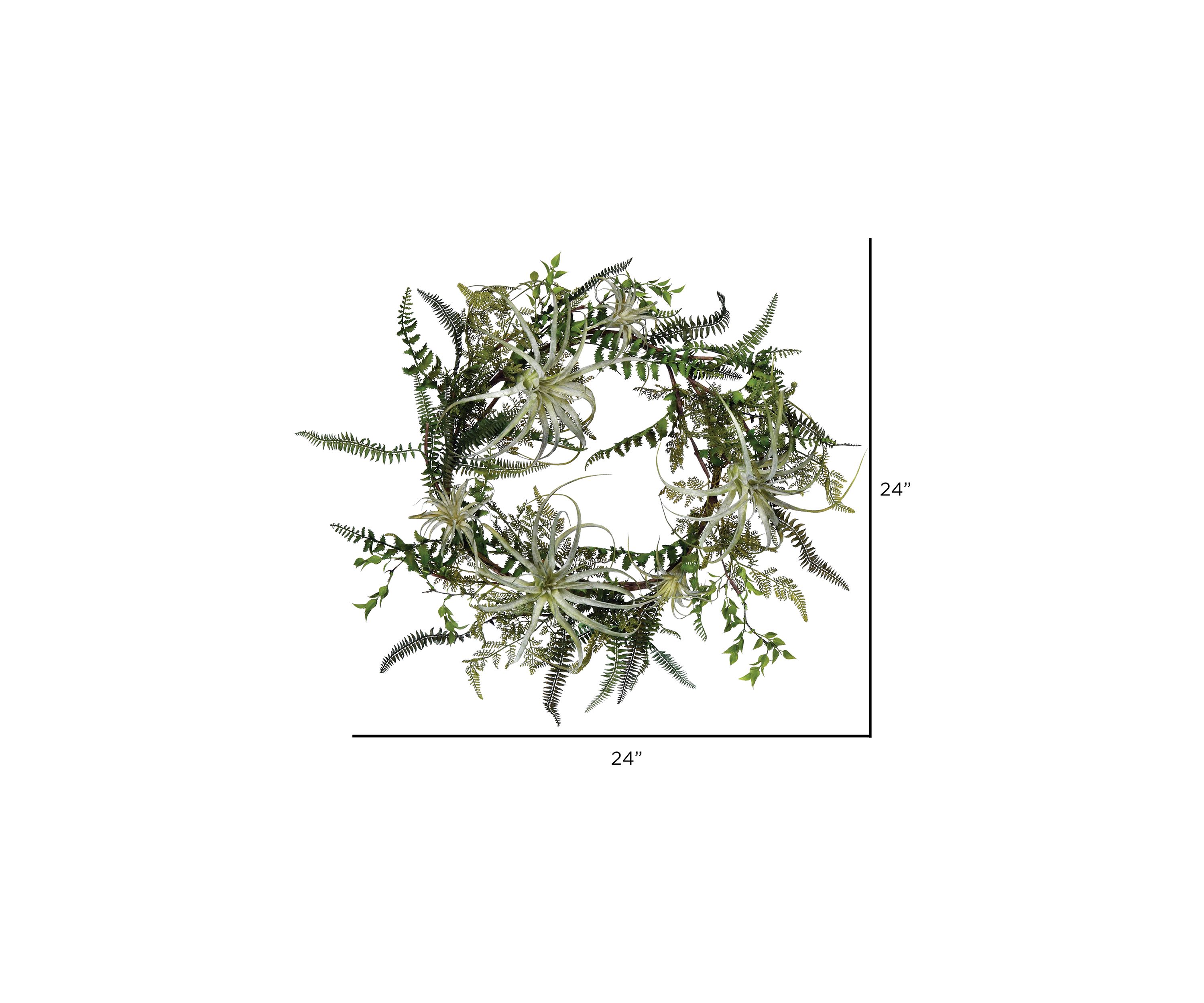 Green Fern Wreath