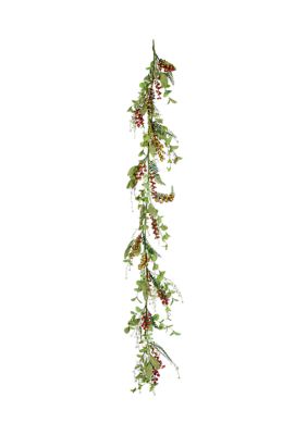 Vickerman Artificial Mixed Fall Garland, Green
