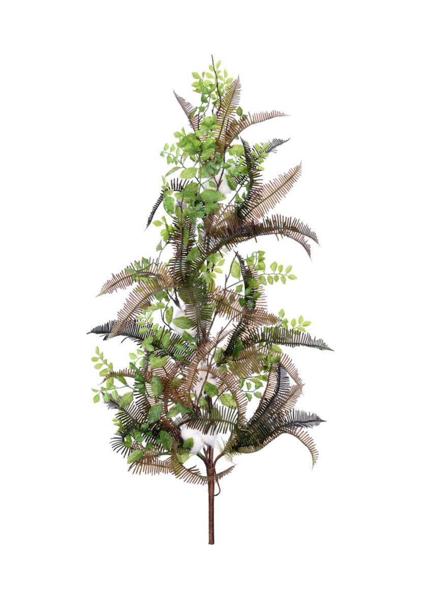 Green Fern Cotton Swag