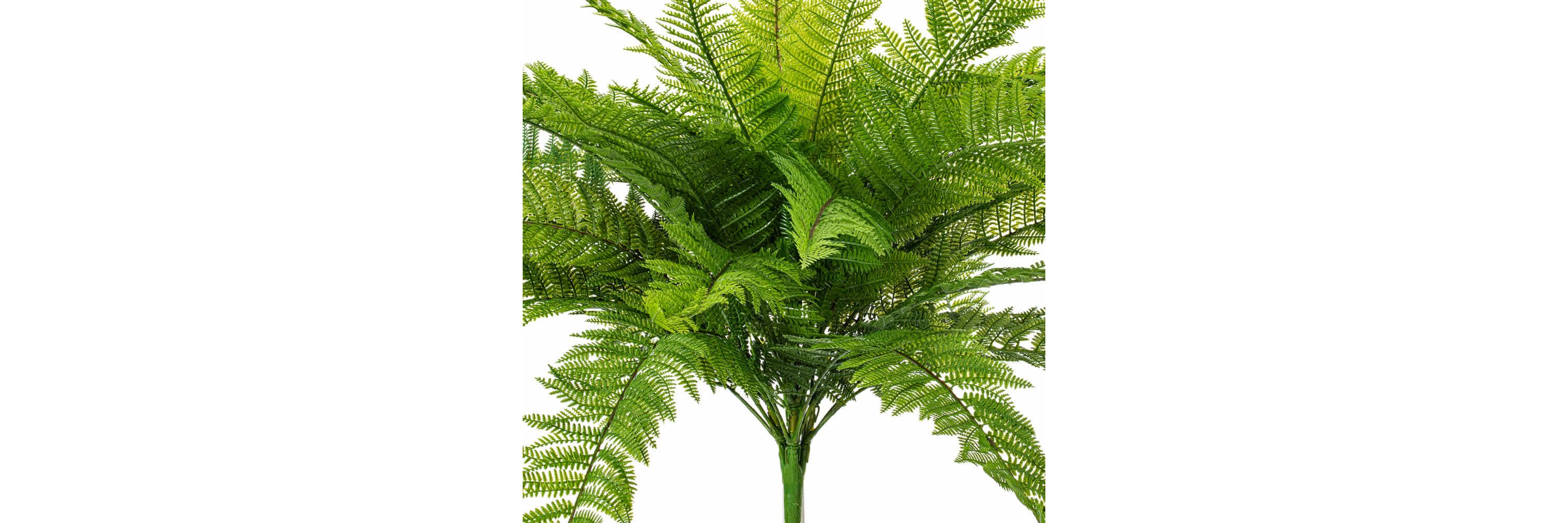 Vickerman 31" Green Artificial Leather Fern Bush
