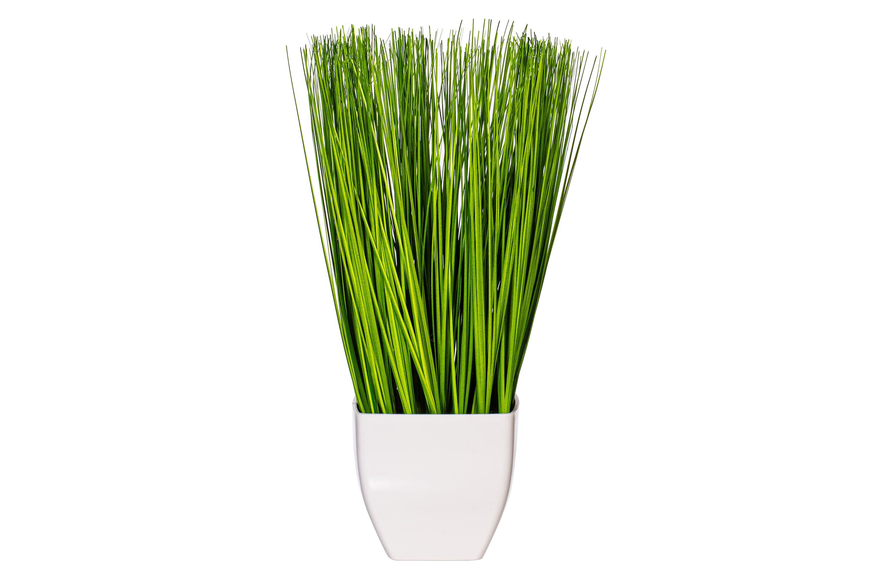 Vickerman 16.5" Artificial Green Potted Grass.