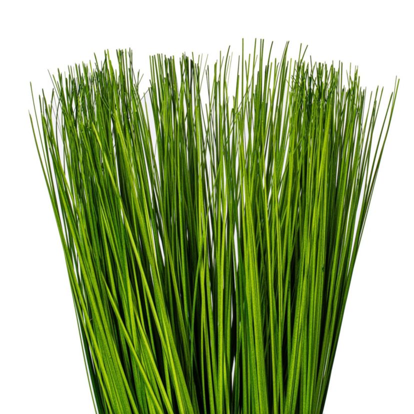 Vickerman 16.5" Artificial Green Potted Grass.