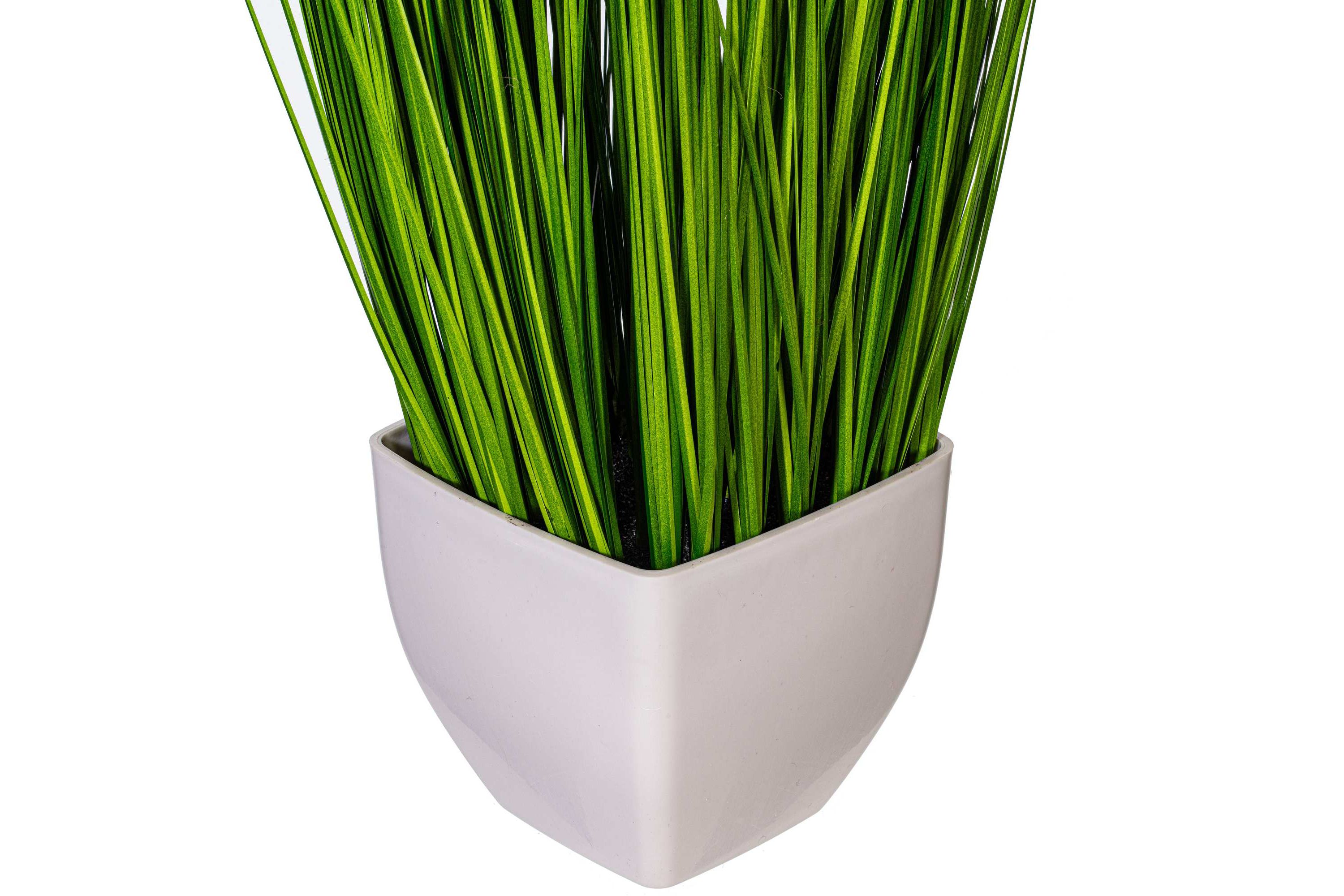 Vickerman 16.5" Artificial Green Potted Grass.
