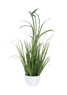 Vickerman Artificial Potted Bamboo and Grass, Green