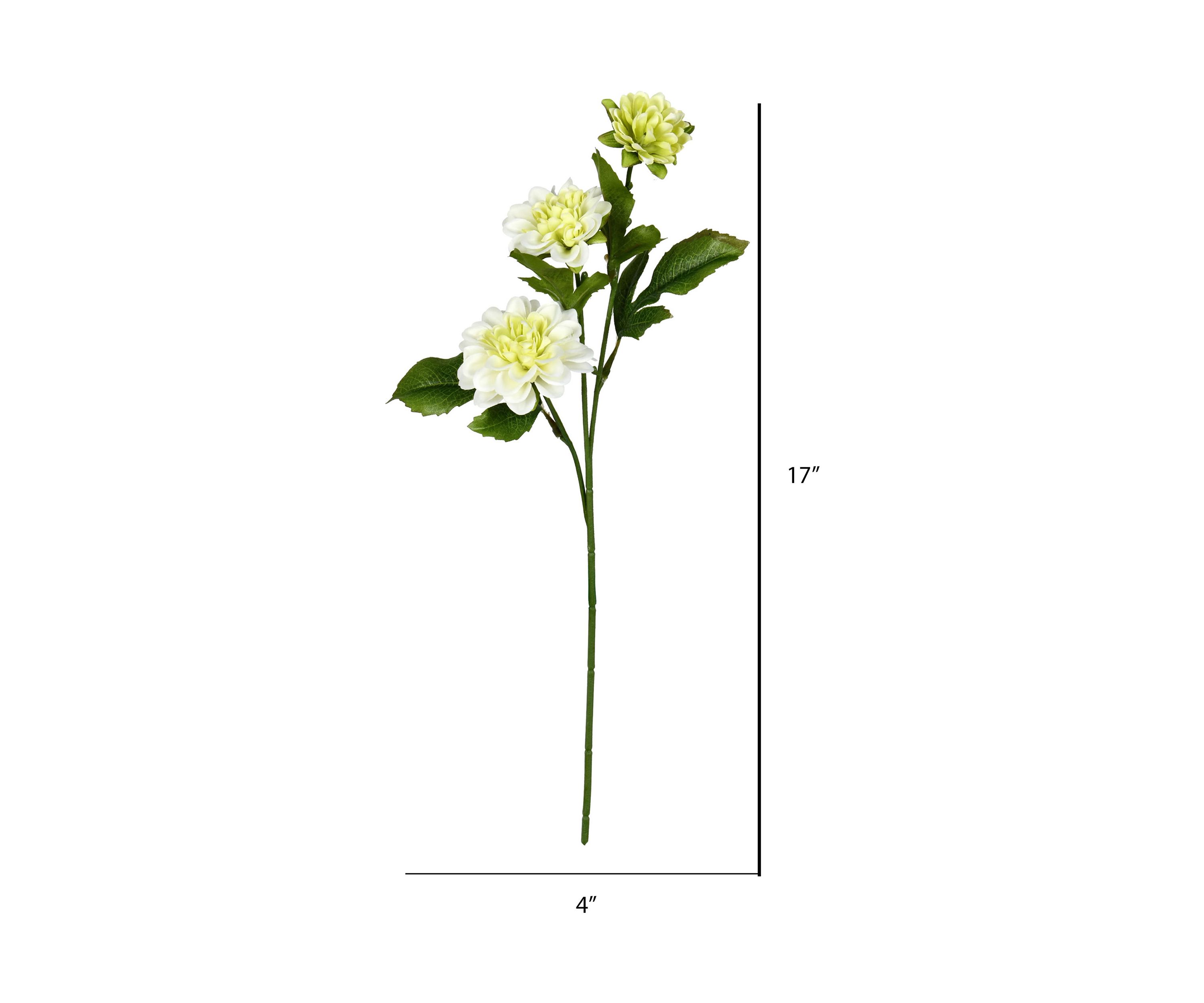 Cream Dahlia Spray - Set of 6