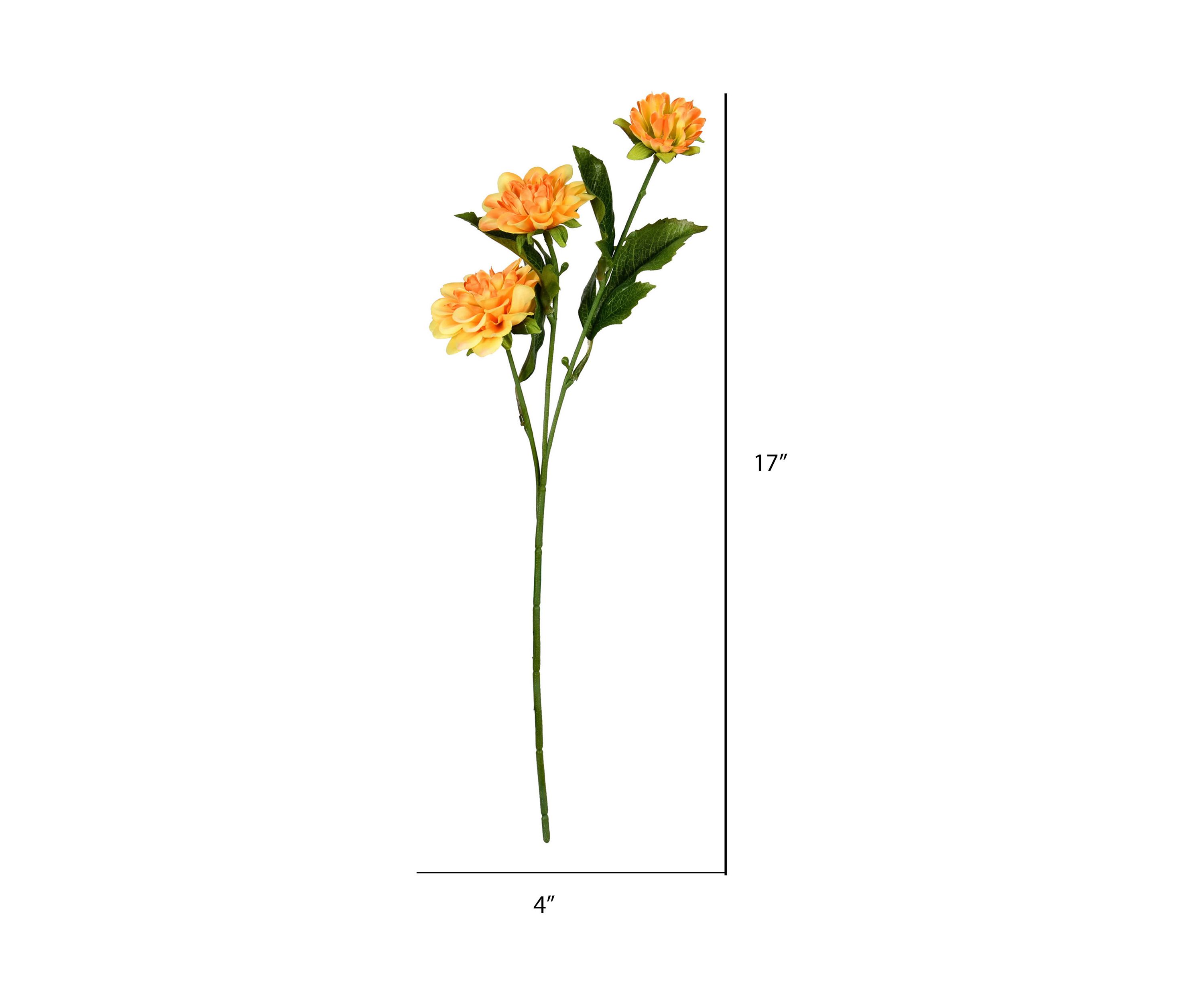 Yellow Dahlia Spray - Set of 6
