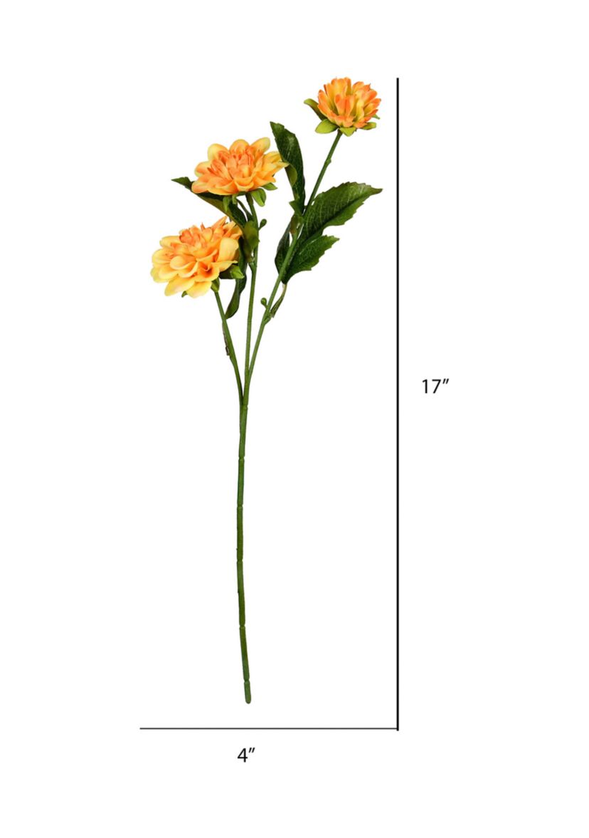Yellow Dahlia Spray - Set of 6