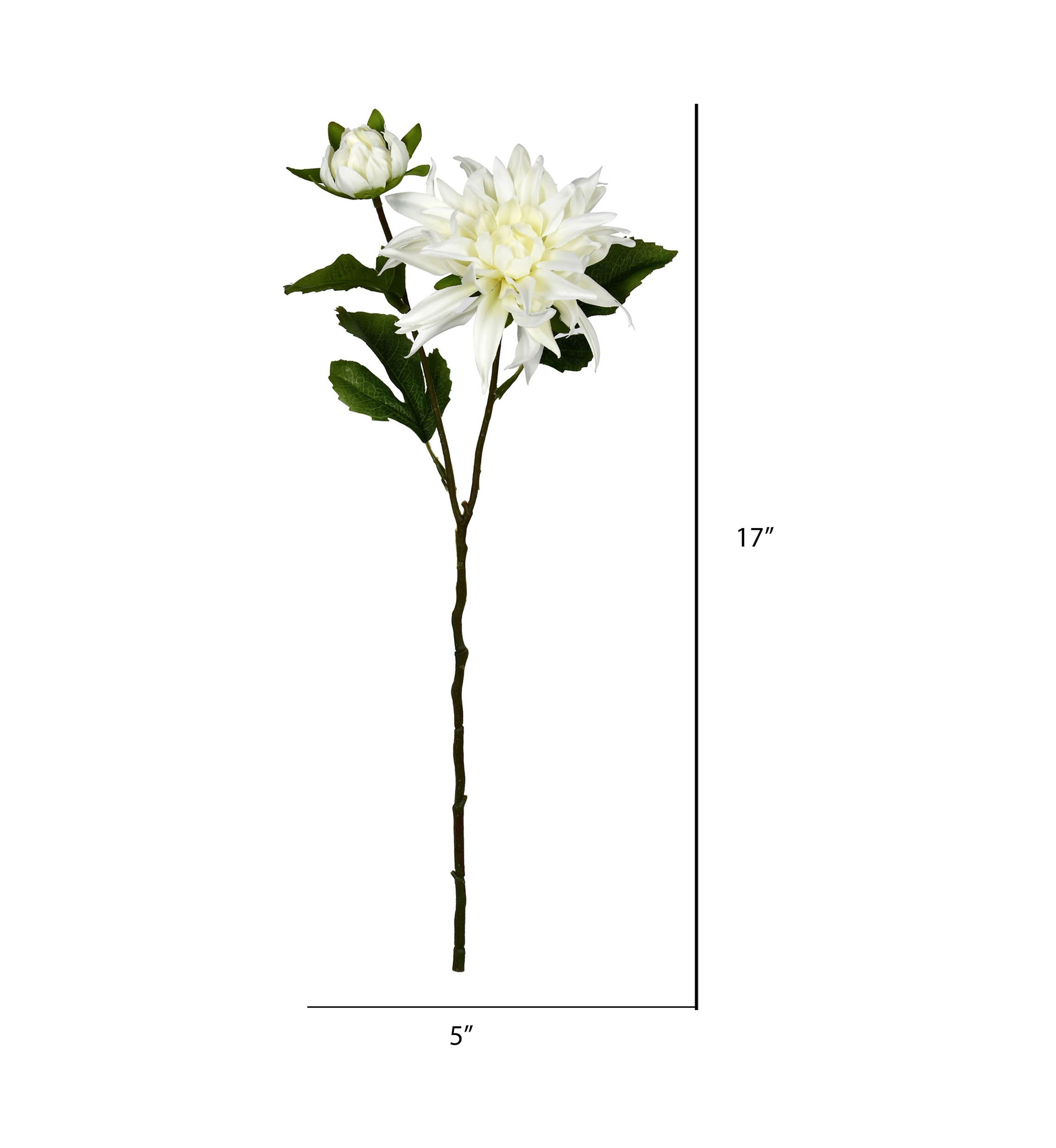 Cream Dahlia Spray - Set of 6