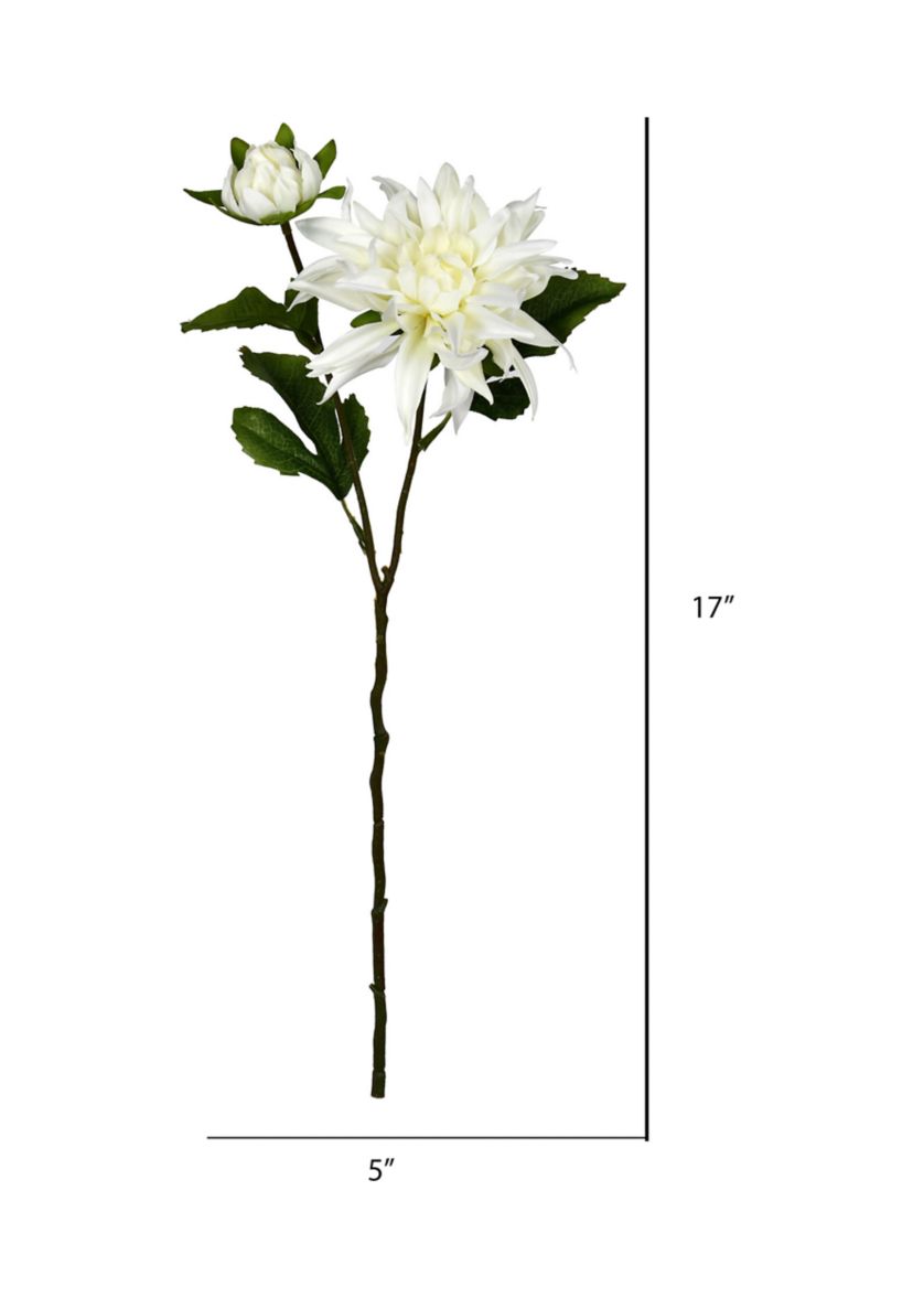 Cream Dahlia Spray - Set of 6