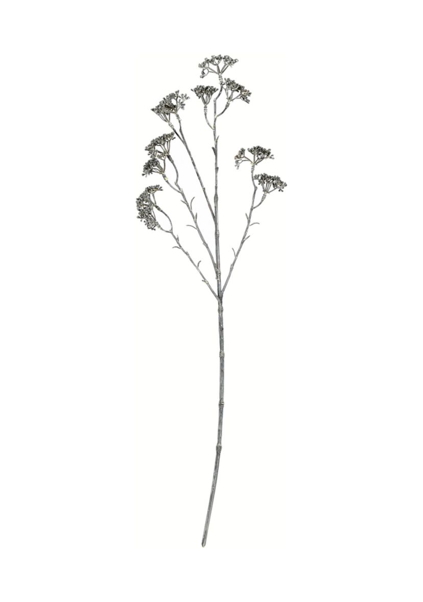 Brown and White Patrinia Spray - Set of 6