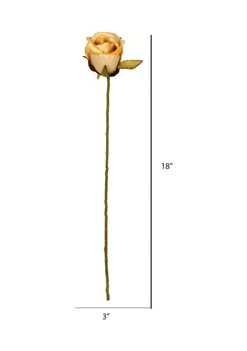 Mustard Rose Stem - Set of 12