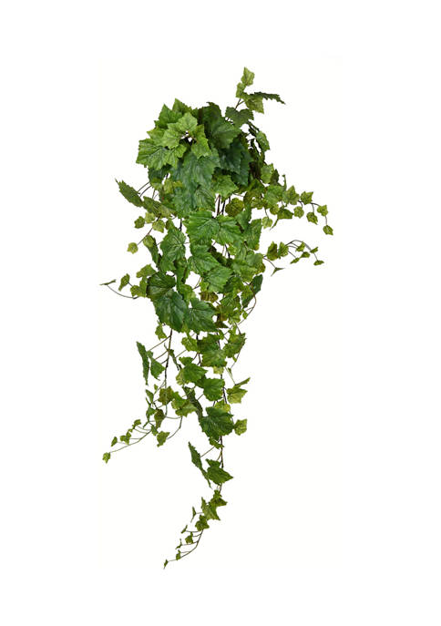 Vickerman Green Grape Leaf Ivy Hanging Bush