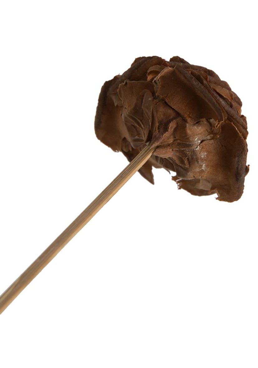 Natural Botanicals 1.3"-1.75" Cedar Rose, Natural on Stem. Includes 50 pieces per polybag