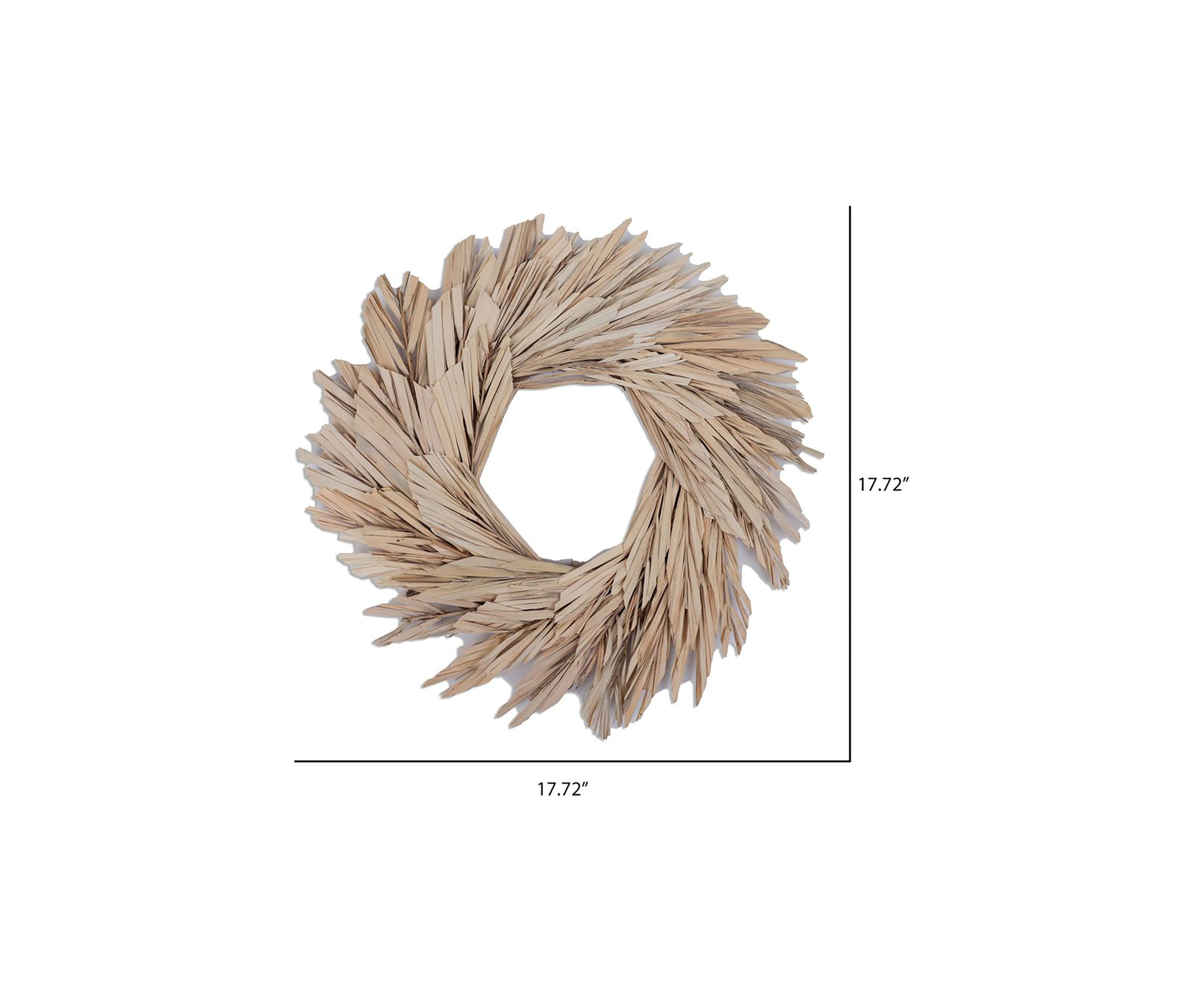 Natural Botanicals 17" Canna Leaf Wreath