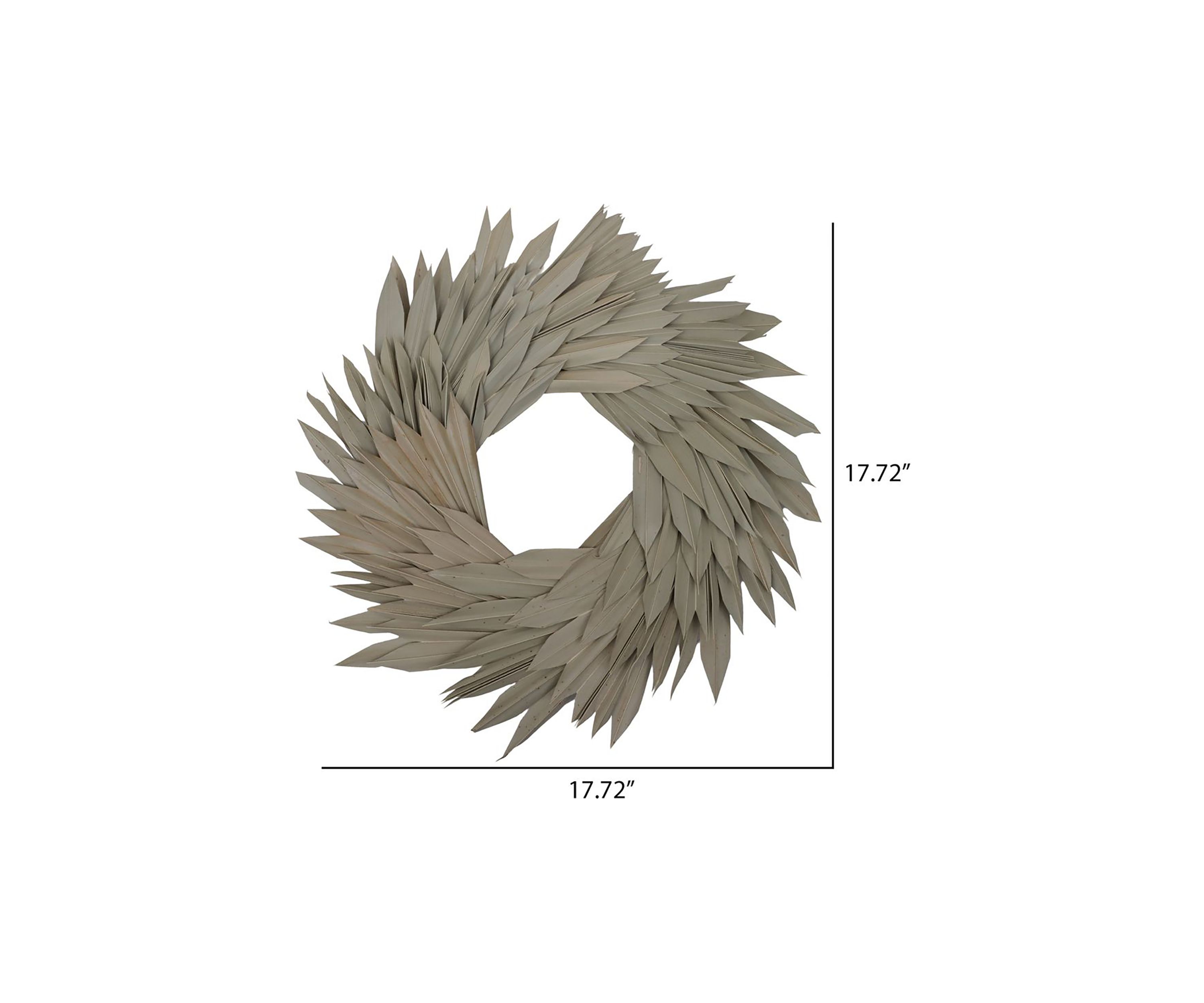 Natural Botanicals 17" Palm Sun Wreath.