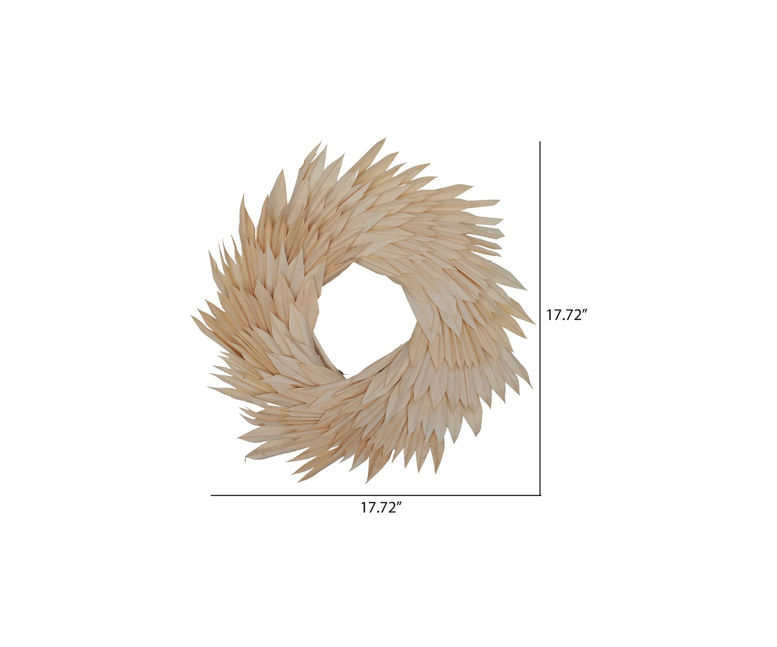 Natural Botanicals 17" Palm Sun Wreath.