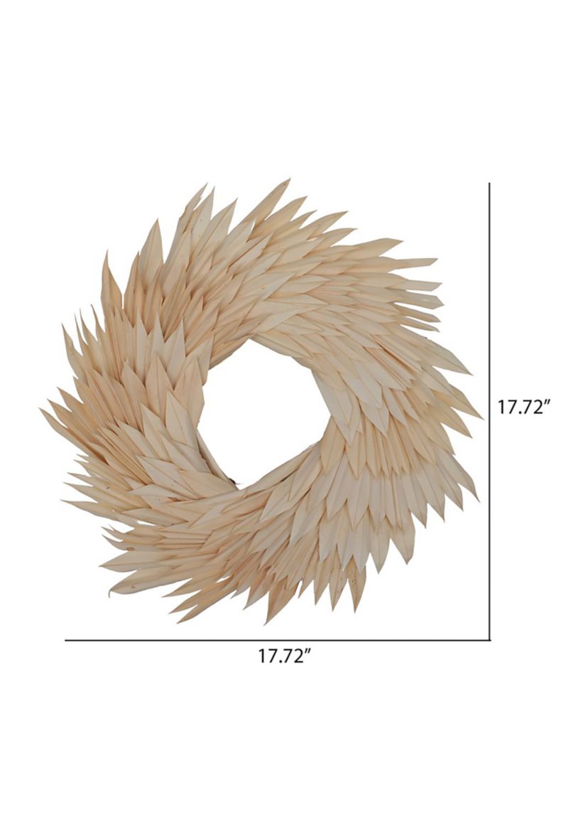 Natural Botanicals 17" Palm Sun Wreath.
