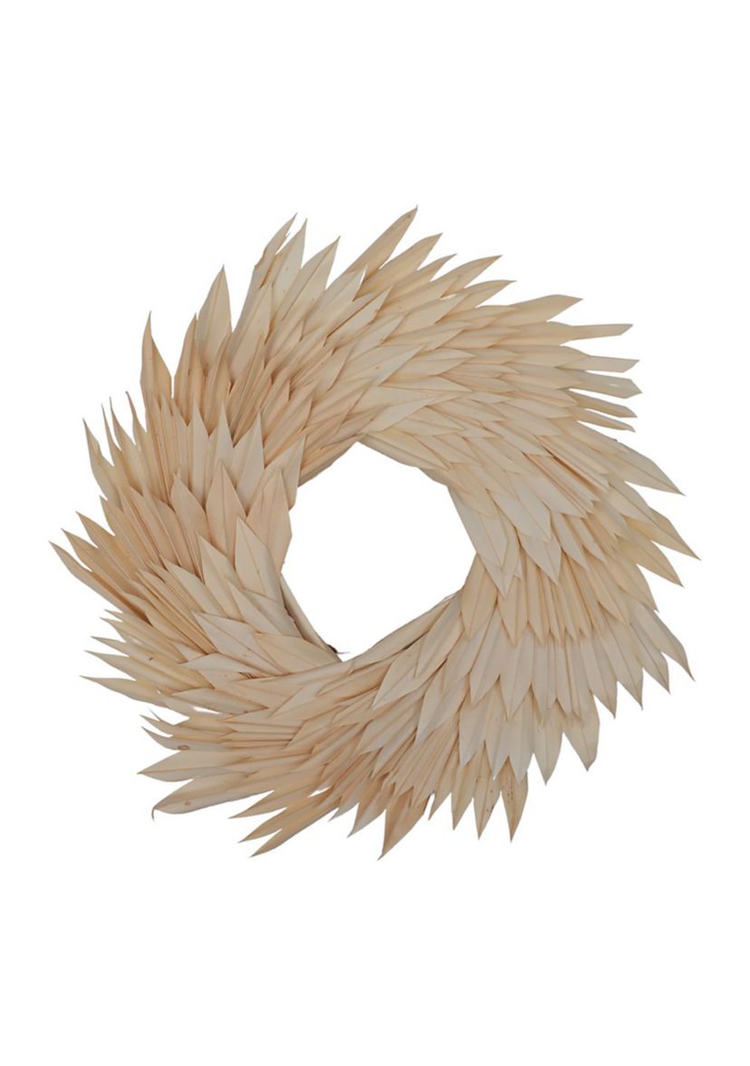 Natural Botanicals 17" Palm Sun Wreath.