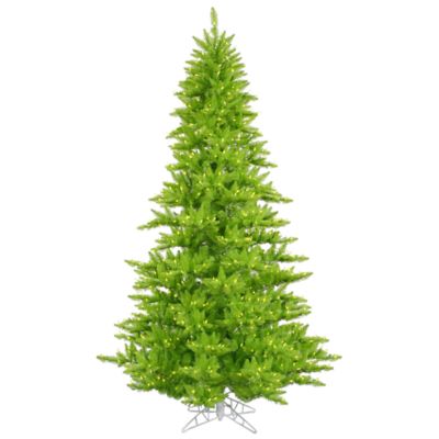 Vickerman 7.5' Lime Fir Artificial Christmas Tree, Lime Dura-lit LED Lights