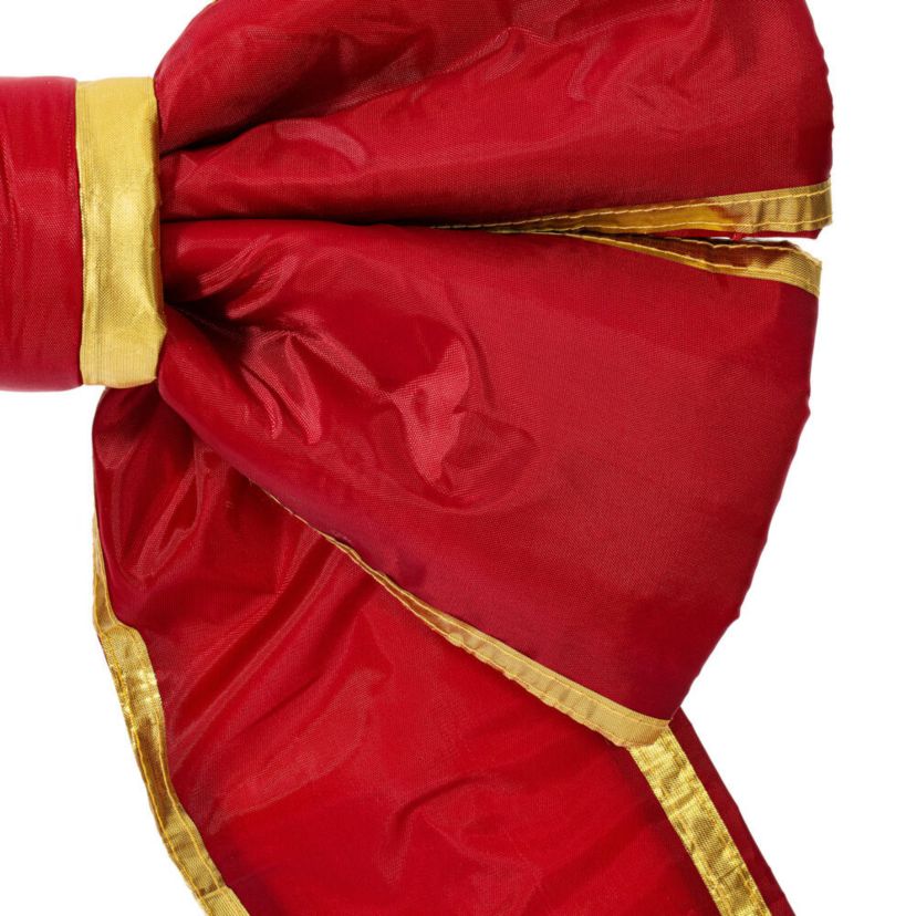 Vickerman 18" Red-Gold Nylon Outdoor Christmas Bow