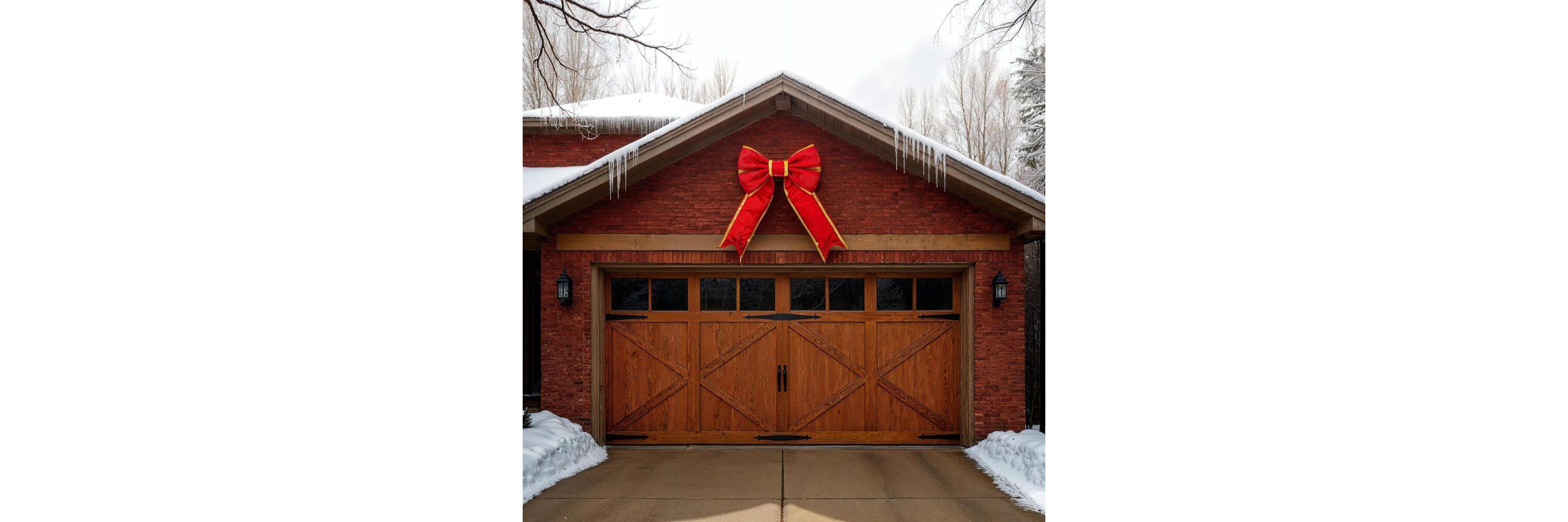 Vickerman 18" Red-Gold Nylon Outdoor Christmas Bow